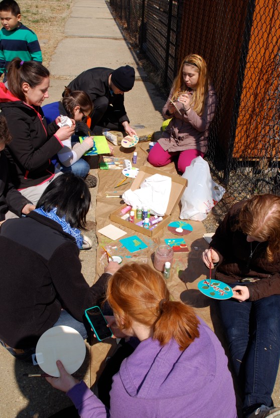 Art project during our last year's spring kick-off