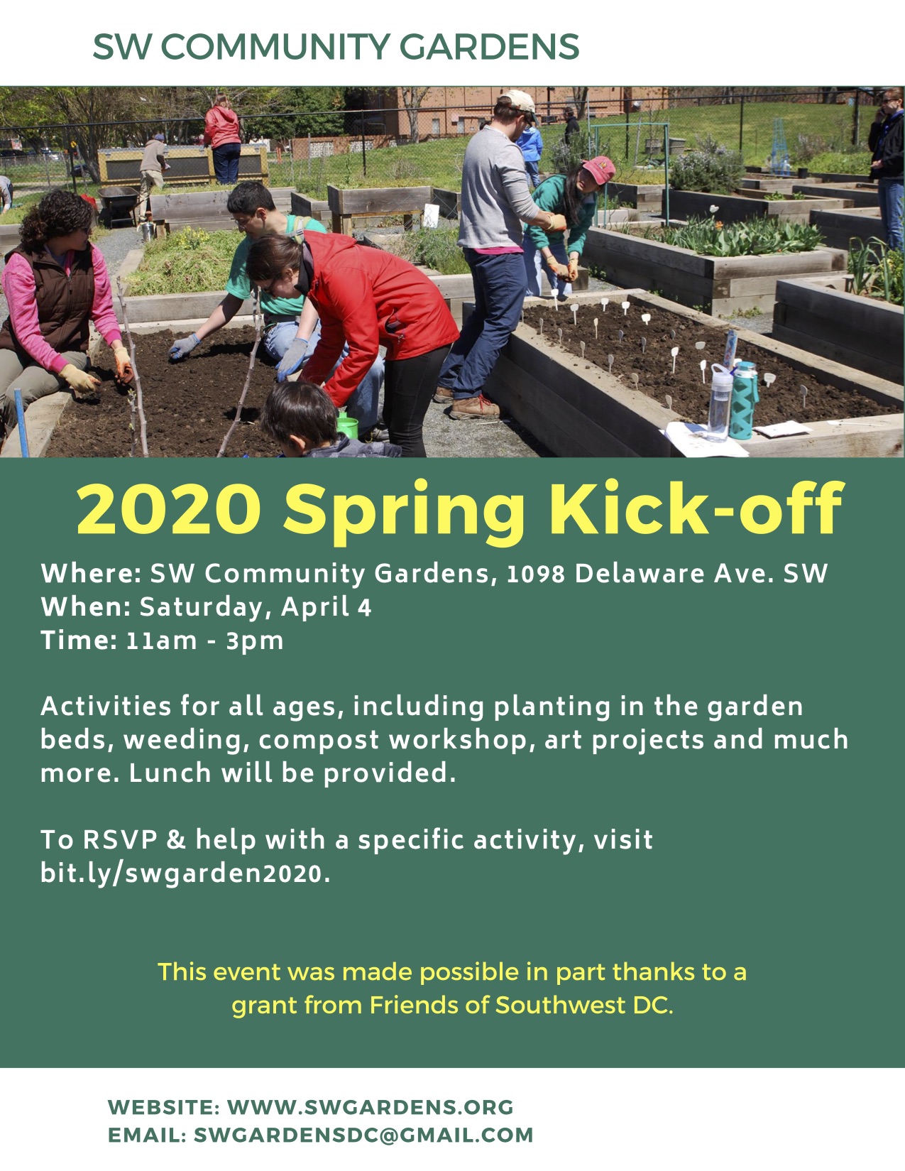 SW Gardens 2020 Spring Kickoff